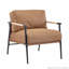 Fauteuil d'appoint à structure en métal 27,56 po avec coussins moelleux