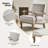 Amilio 28" W Farmhouse Polyester Armchair with Solid Wood Legs-347163611