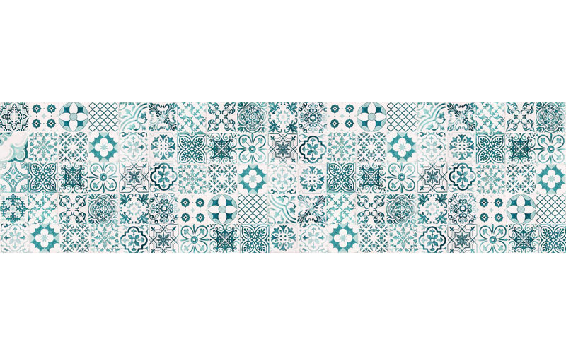 Miera Kitchen Mat, Runner 80 x 300 cm, White/Green