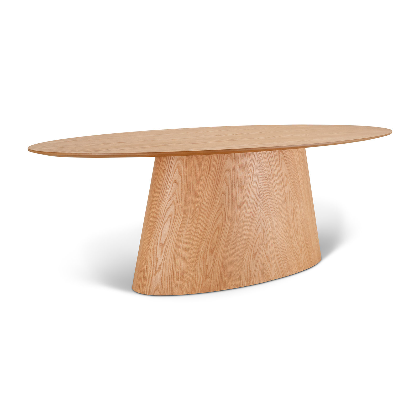 Nisrine 86" Oval Dining Table, Natural