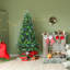 Arbre de Noël épinette artificiel vert 84 po H 84 po avec 500 lumières DEL