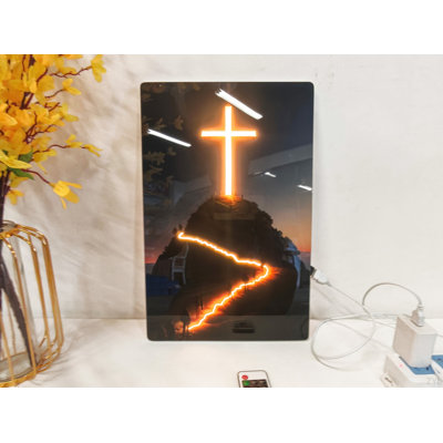 24X16 Inches LED Wall Art – Acrylic Print With Lighted Effect,Stylish Illuminated Picture For For Living Room And Bar