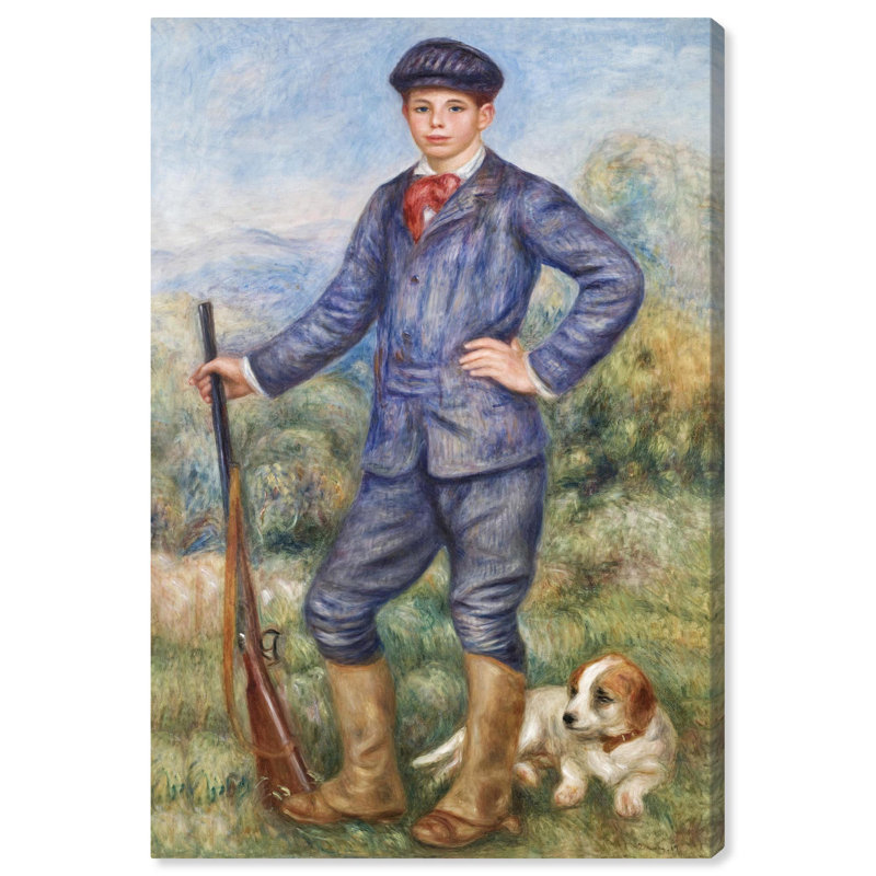 Art Remedy Jean as a Huntsman Canvas Classic Vintage Wall Art by Art Remedy