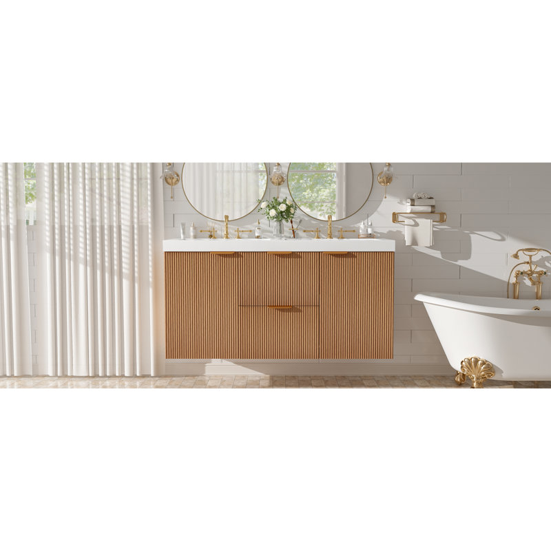 Meuble-lavabo double avec lavabo et meuble-lavabo double 47,24 pouces