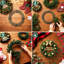 12 Pack Wreath Rings Bases, DIY Craft Frames, Front Door Decoration, Green