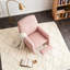 Chaise berçante en tissu avec repose-pieds réglable-1287876486