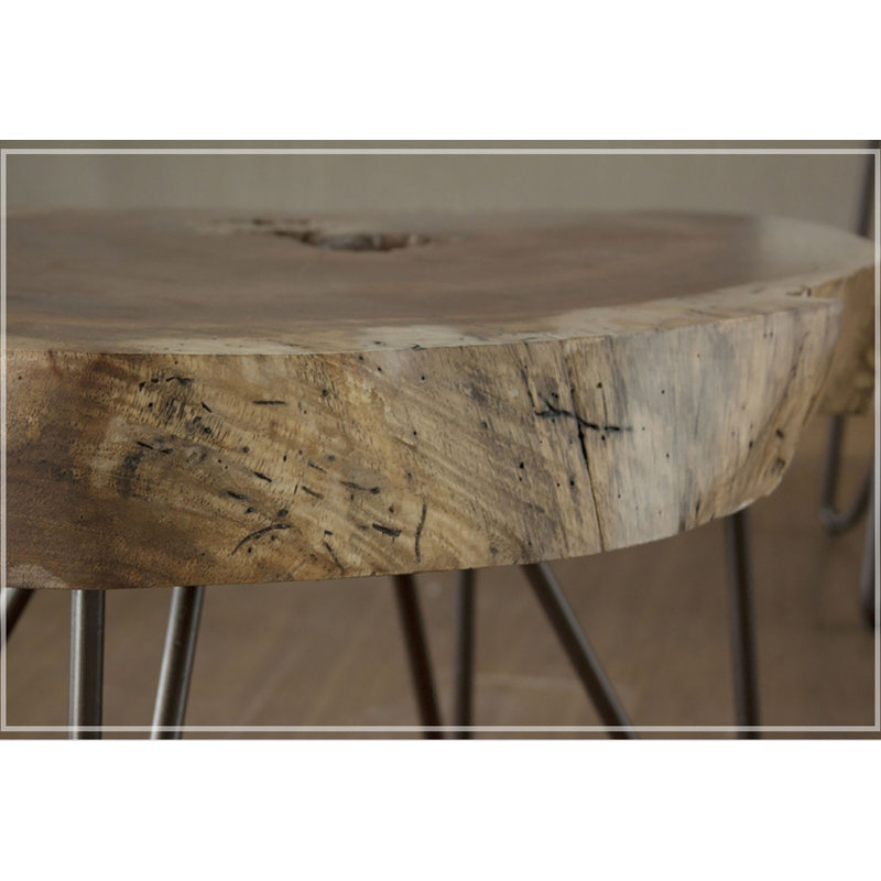 Dashrath 61'' Solid Wood Top Console Table