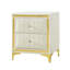 Table de chevet en velours Farney entièrement assemblée-1530998807