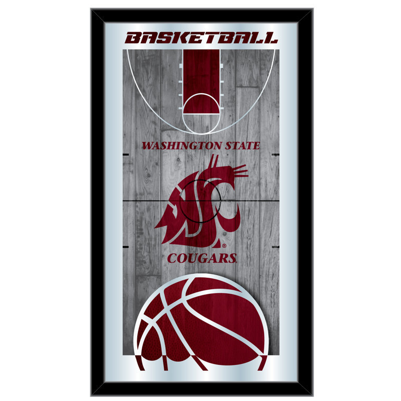 « basket mirror », impression encadrée NCAA, Washington State