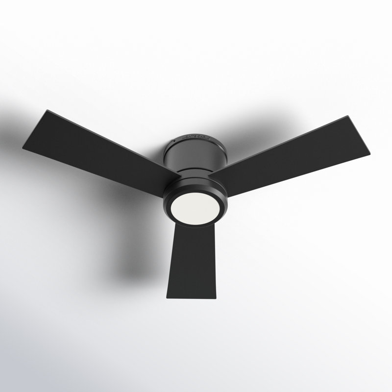 Rodrick Ceiling Fan with LED Lights, 52 inches, Midnight Black