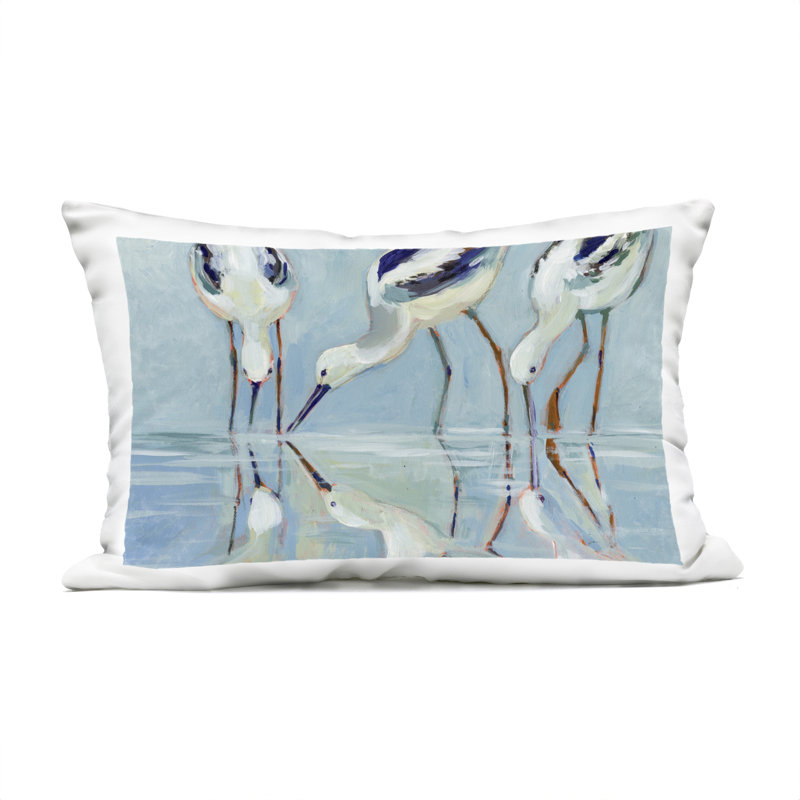 Coussin Sandpiper and Beach Tide, imprimé par Susan Winget