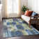 Machine Washable Indoor/Outdoor Cinead ACN1722 Navy Rug