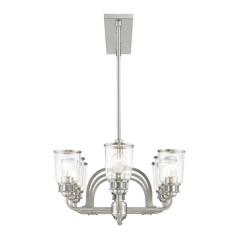 Derrick 8 - Light Pendant, Brushed Nickel