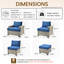 Ensemble de conversation pour 7 personnes avec chaises, ensemble de conversation modulaire en rotin et osier avec coussins, ensemble de conversation pour canapé toutes saisons avec repose-pieds pour jardin-2130052685