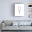 «Floral Line Tulips 1», reproduction de dessin sur toile-96814757
