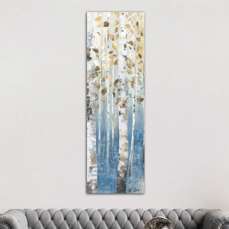 New Path II by Allison Pearce - Wrapped Canvas Panoramic Painting, 30.48 cm H x 91.44 cm W x 3.175 cm D