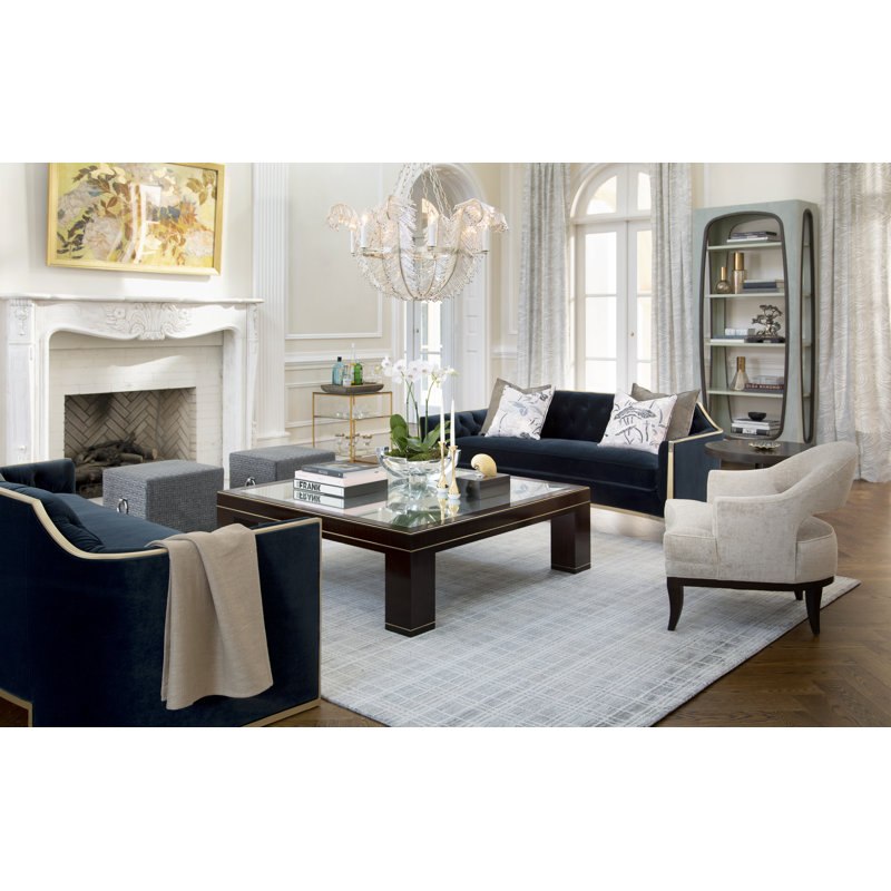 Anna New York Candlestick, Carrara Marble/Gold
