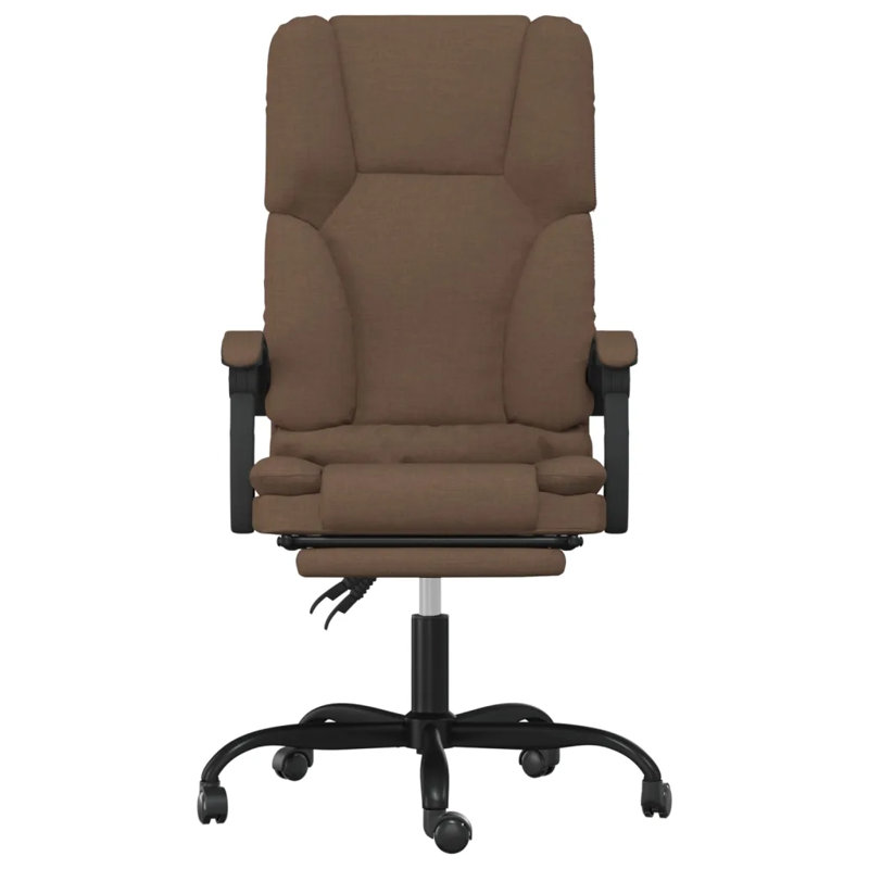 ClassicLiving Willoughby Fabric Office Chair with Headrest, Brown