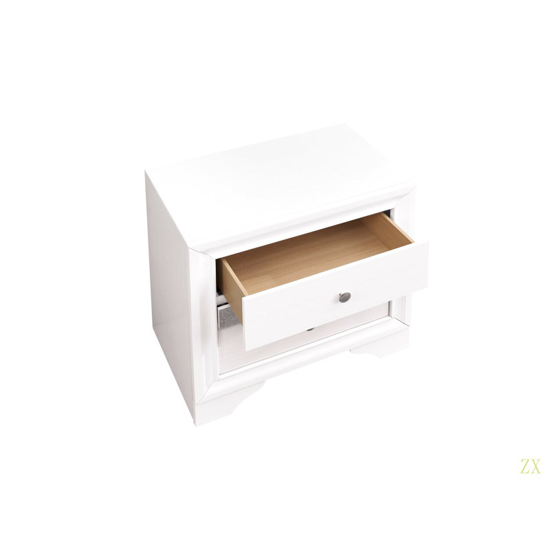 Table de chevet Madrid, Blanc