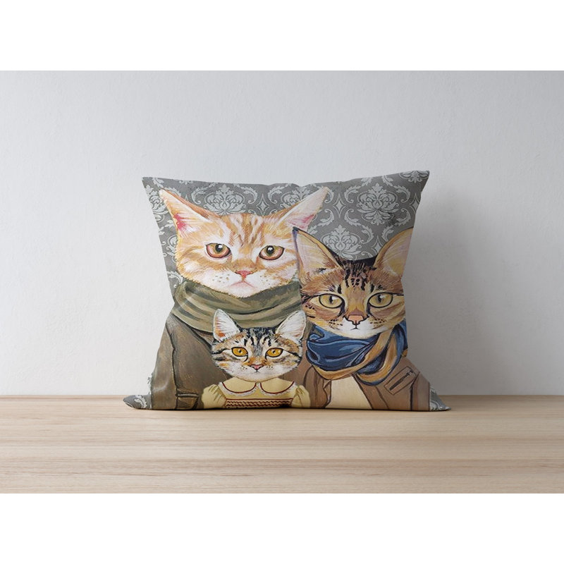 Housse de coussin décorative, 50% polyester / 50% coton, 16,9 po x 16,9 po | Impression numérique, lavable à la machine à 86 ° F | Parfait pour la décoration intérieure, le salon et la chambre à coucher, tissu doux et durable
