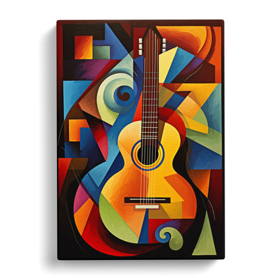Guitar Cubism No.3 - No Frame Print