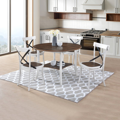 Table ronde avec 4 chaises (ensemble de salle à manger)