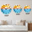 Horloge murale nautique et côtière bleue-1656597492
