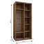 Bernhardiene 2 Door Manufactured Wood Wardrobe