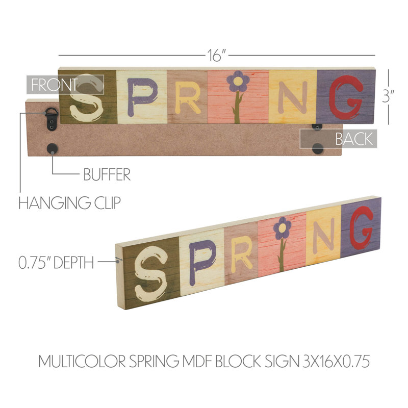 Panneau de fibres à densité moyenne Bunny Hop SPRING 3 x 16 x 0,75