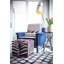 Zebra Hide Cube Ottoman