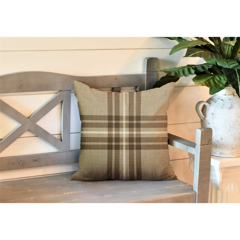 Coussin intérieur / extérieur Brady, Beige, L 17 po x H 17 po