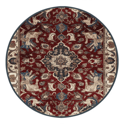 Machine Washable Persian Black Area Rug