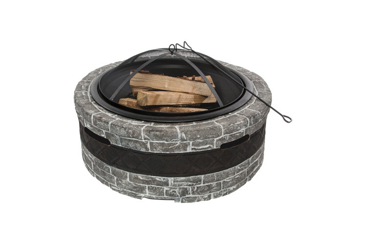 Bartolomeus Cast Stone Wood Burning Fire Pit