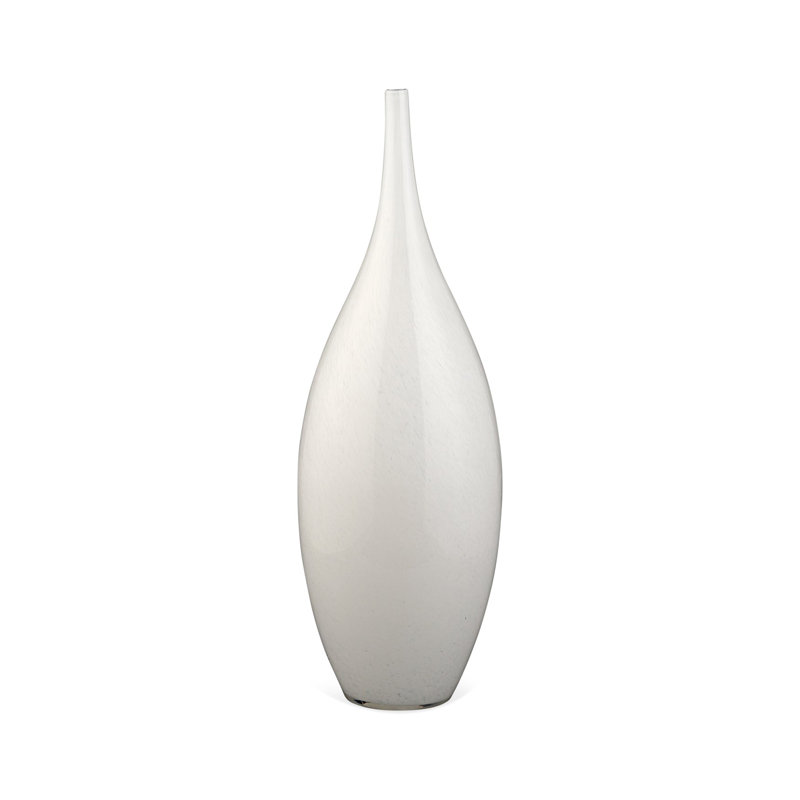 Nymph Handmade Glass Table Vase, White