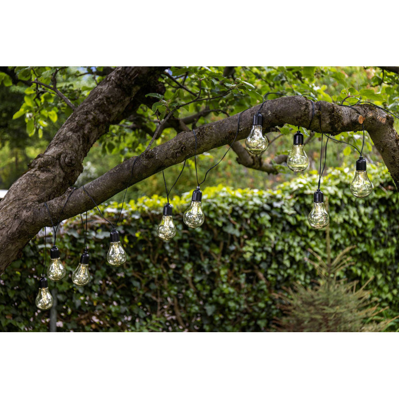 Aaliyiah 405cm LED Battery Powered 10 - Bulb Standard String Light