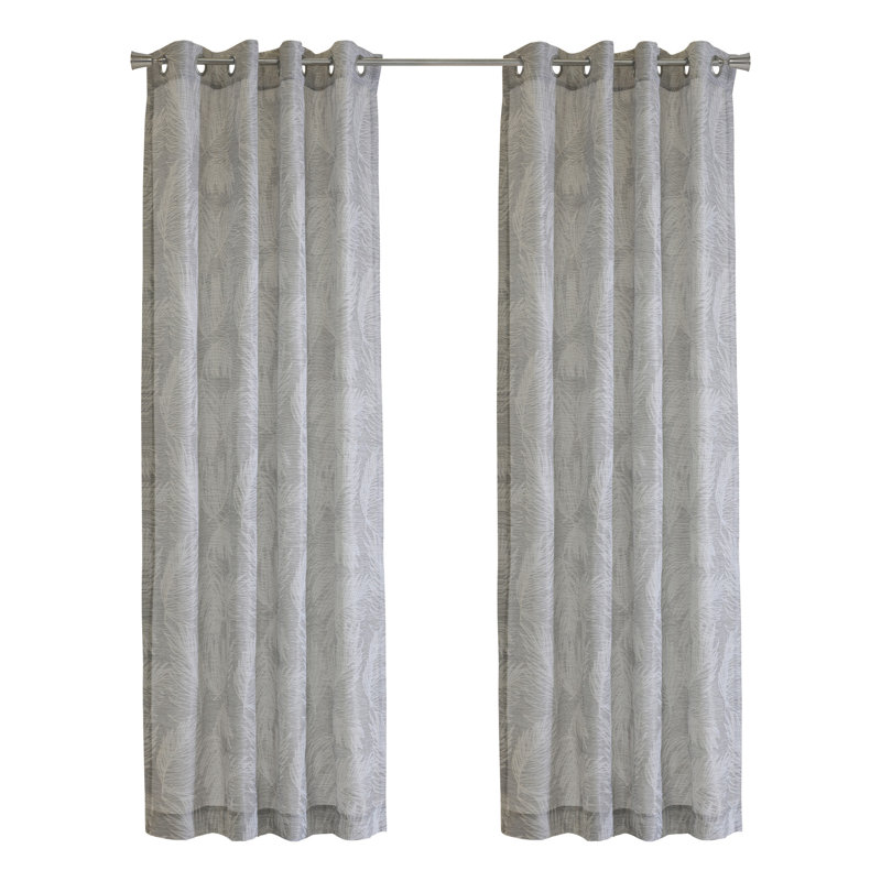 Panneau de rideau à œillets filtrant la lumière 52 x 95 Eleanor, L 52 po x L 95 po
