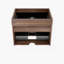 Meuble-lavabo 24 po avec double tiroir noir doux, meuble-lavabo mural flottant pour salle de bain moderne, KD