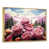 Toile avec cadre flottant or