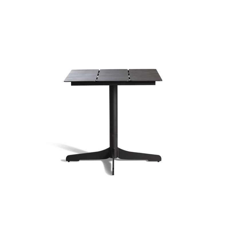 Ceru Square Metal Outdoor Dining Table , in. W in. D, Anthracite, 27.5" W x 27.5" L x 29.5""H, Anthracite