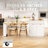 82.6" Fluted Kitchen Island with Extendable Dining Table for 4-6, Double-Sided Storage & Power Outlet-1752310267