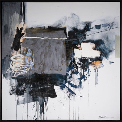 «Sans titre 2020» par Robert Robinson, peinture sur toile à cadre flottant