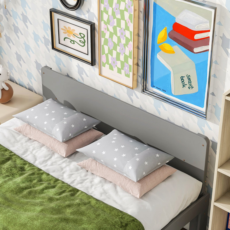 Platform Bed, Gray, Full / Double Incorrect