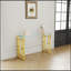 Console en verre d'acier inoxydable, table d'appoint repas doré transparent BS-02-1962152915