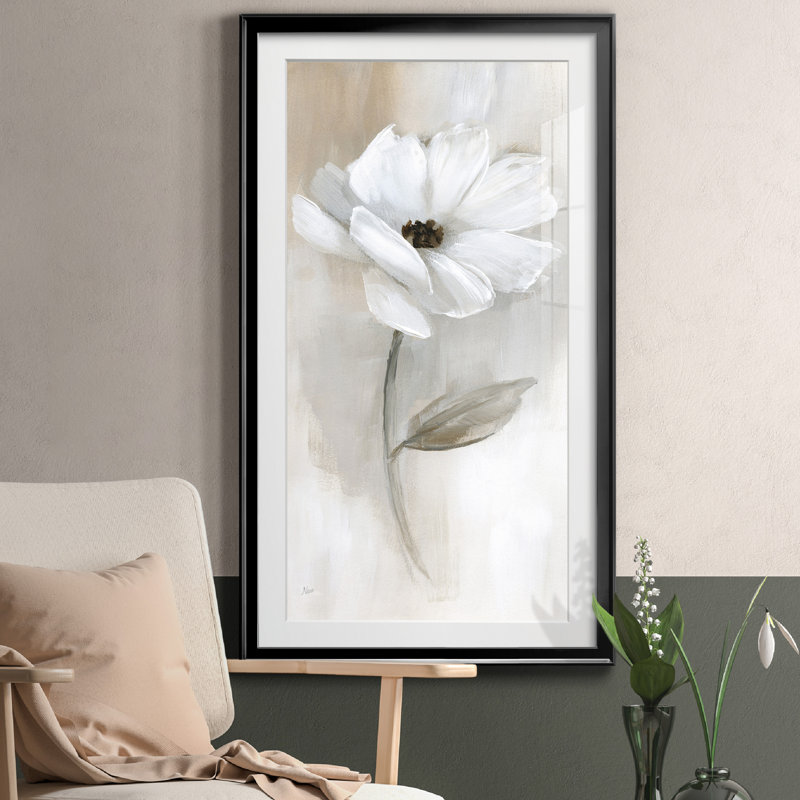 " Sheer Elegance I " Painting Print, Black, 10.5" H x 18.5" W