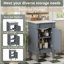 Meuble-lavabo moderne de 18 pouces avec lavabo-387518425