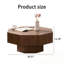 Base robuste en bois de forme octogonale Buentello wuth