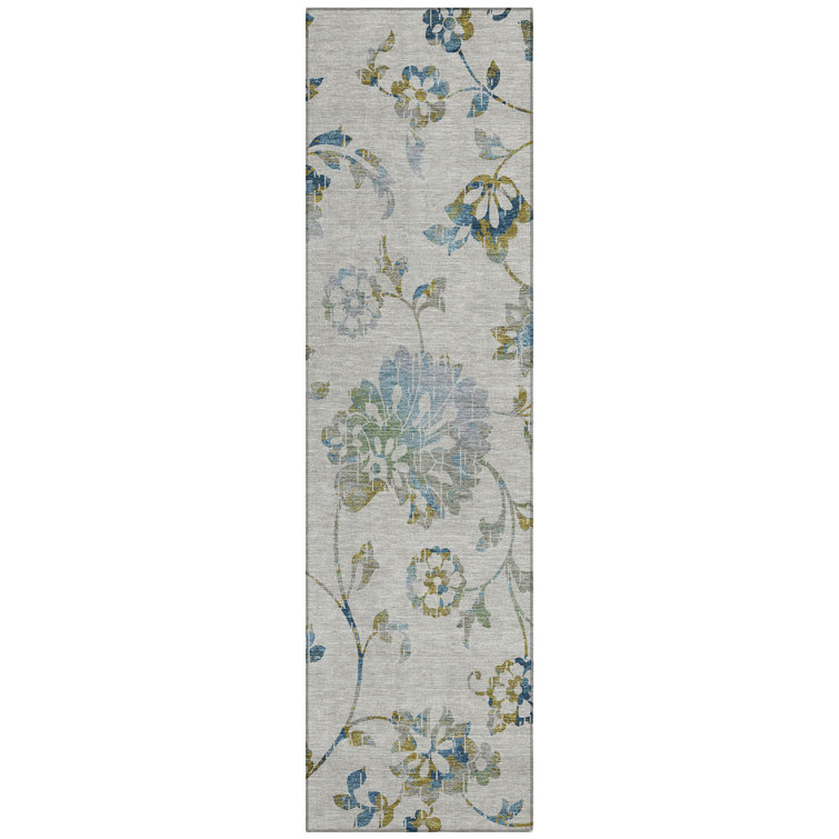 Charysse Washable Floral Indoor / Outdoor Rug