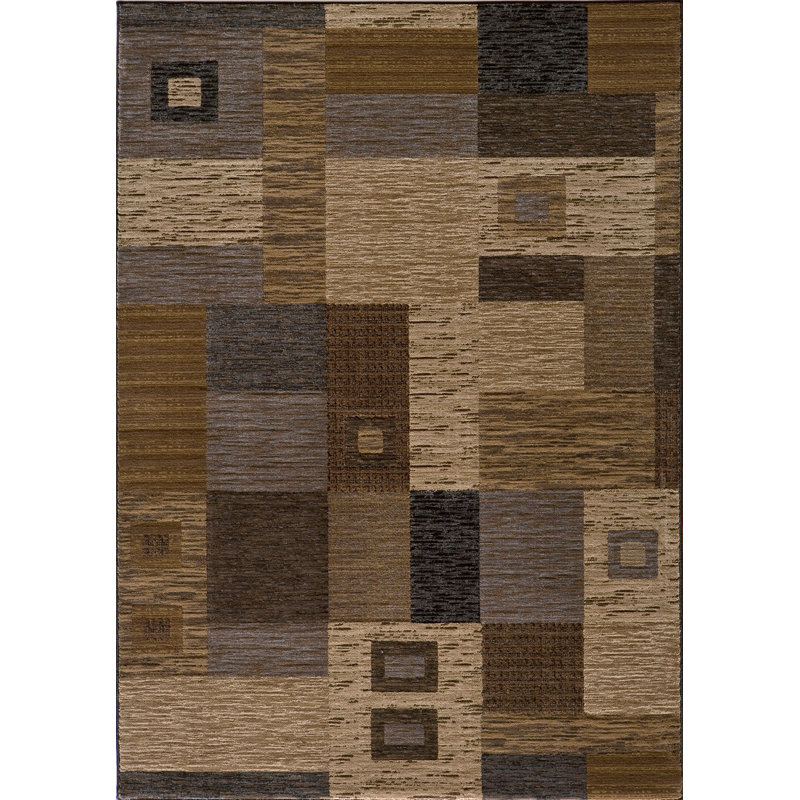 Geometric Indoor Rug, Rectangle 5'3" x 7'6"