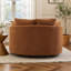 56" W Oversized Slipcovered Cozy Upholstered Accent Barrel Chair-2120676719
