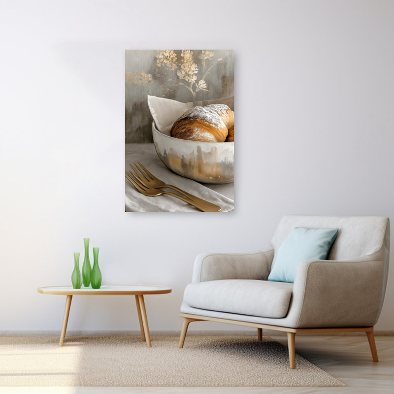 Art mural contemporain élégant et élégant, H 48 po x l 32 po